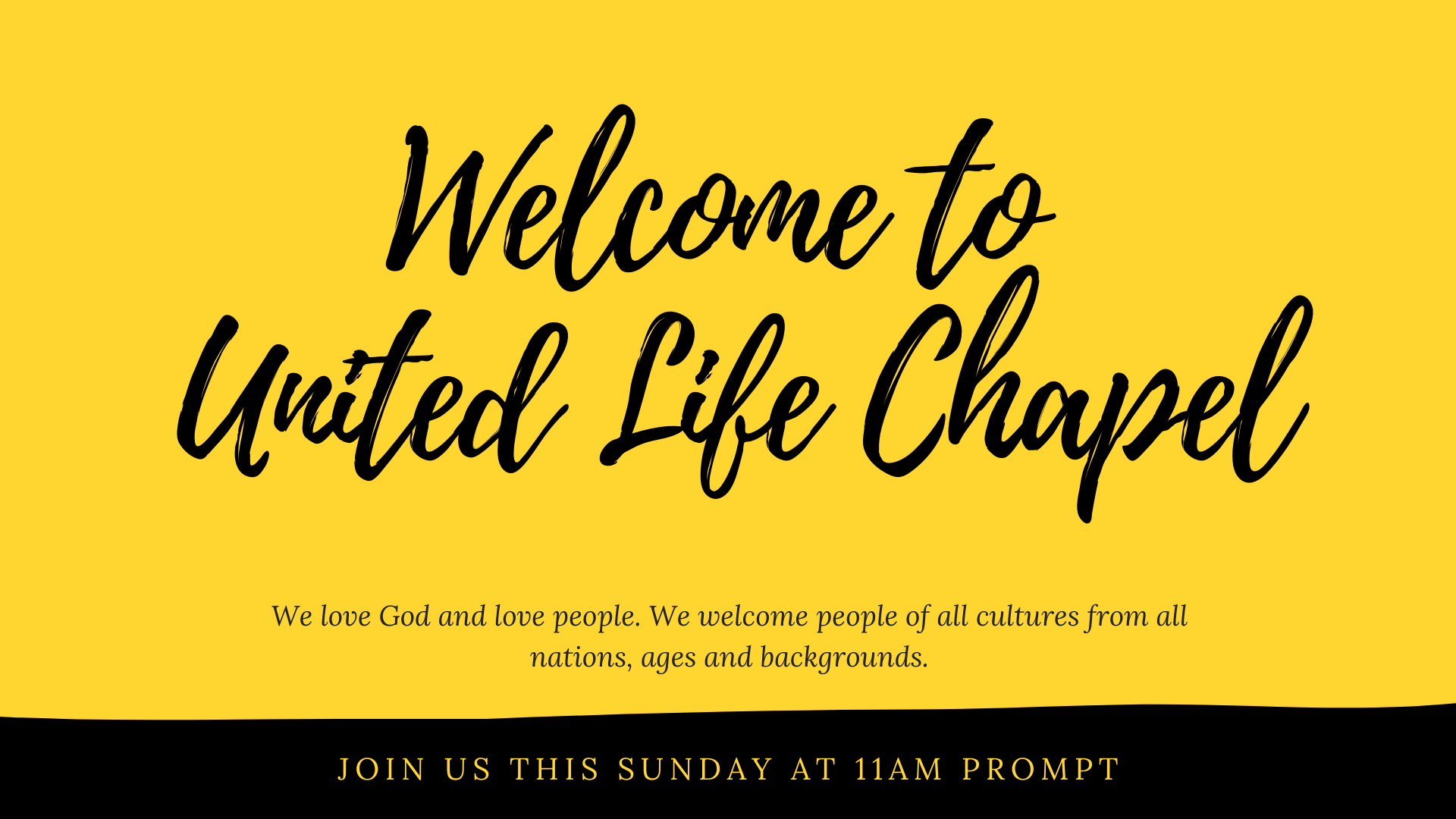 Welcome to United Life Chapel